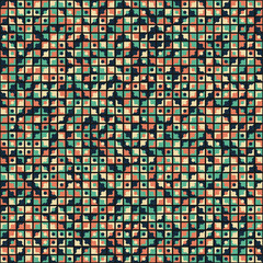 Fototapeta premium Abstract Geometric Pattern generative computational art illustration