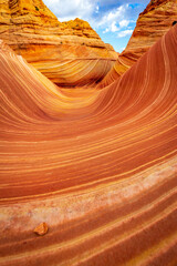 The Wave sandstone formation in Arizona