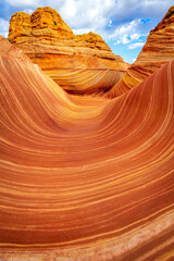 The Wave sandstone formation in Arizona