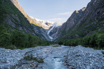 Naklejka na ściany i meble Kjenndalsbreen, Loen, Norway