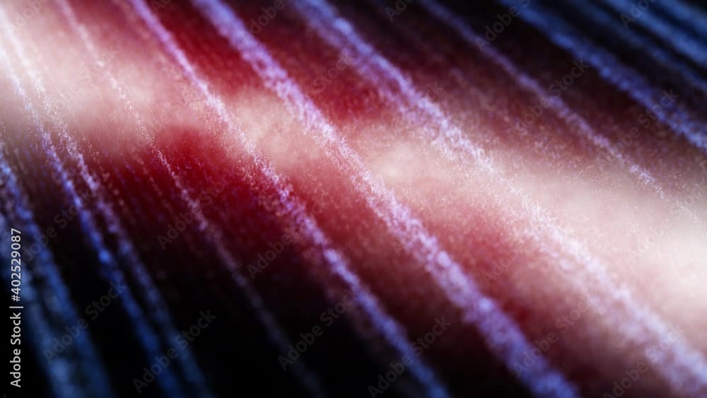 Poster abstract red blue particles lines pattern motion background. selective focus used. concept science a