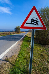 Traffic Sign On The Country Road 