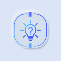 Problem solution button illustration