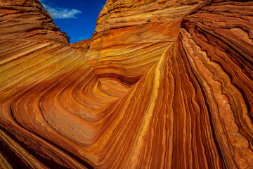 The Wave sandstone formation in Arizona