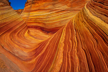 The Wave sandstone formation in Arizona
