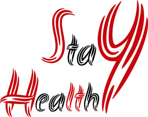 Stay Healthy-Corona Virus T-shirt Vector.