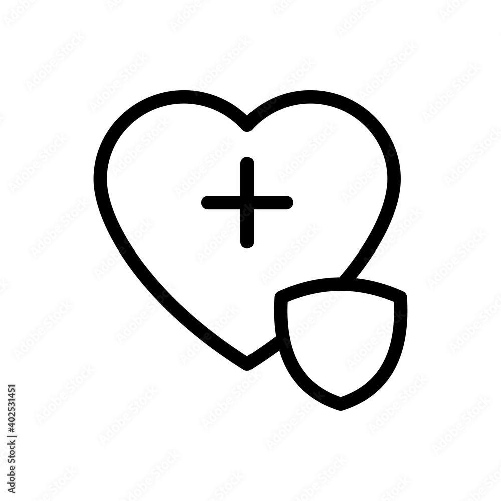 Sticker heart secure