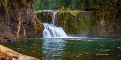 Upper Lewis Falls in Summer