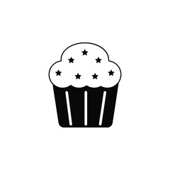 Muffin icon vector, illustration logo template in trendy style