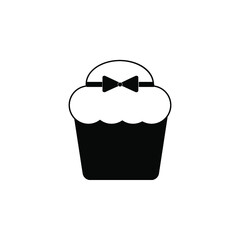 Muffin icon vector, illustration logo template in trendy style