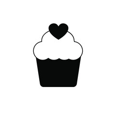  Muffin icon vector, illustration logo template in trendy style