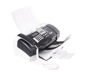 office desk with telephone