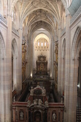 Interior desde las alturas de la catedra de Segovia