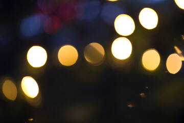 Abstract arrangement of diffused lights