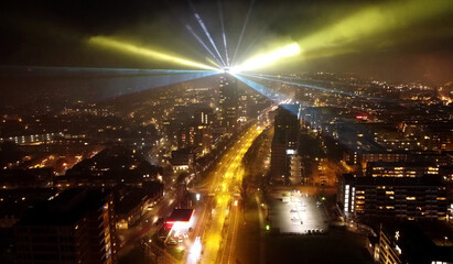 Lasershow on new year's eve