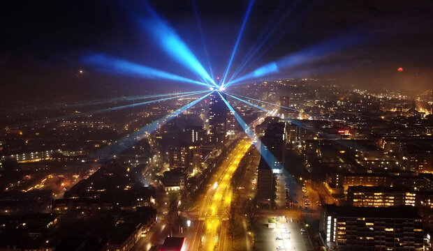 Lasershow on new year's eve