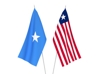 Somalia and Liberia flags