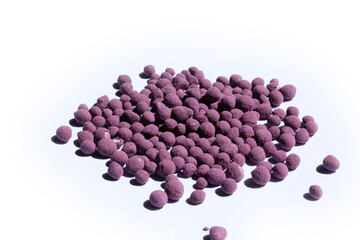 powder food colors on a white background