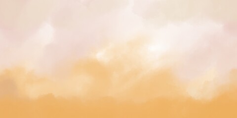 Obraz na płótnie Canvas Watercolor background. Hand painted watercolor background with sky and clouds shape