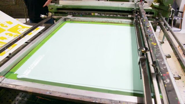 Large format Screen printing serigraphy screenprint studio workshop machine 