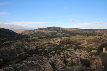 mountains view horizon