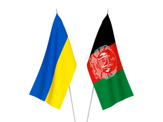 Ukraine and Islamic Republic of Afghanistan flags