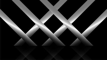 black and silver background vector design