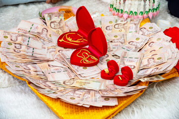 Wedding Dowry, The Dowry Marriage in Thailand, Thailand wedding, ceremony.