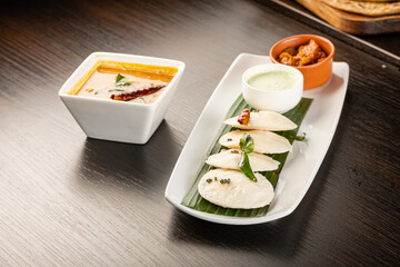 Indian style breakfast on the table