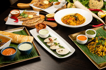 Indian Food - Traditional Breakfast set 