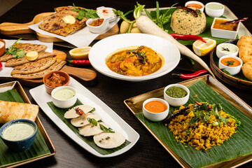 Indian Food - Traditional Breakfast set 