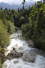 Fototapeta na wymiar River Mostnica, Voje Valley, Bohinj, Slovenia