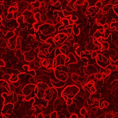 Naklejka na ściany i meble Dark red wavy dynamic pattern. Scarlet background. Cover design template