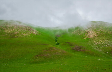 Landscape with clouds