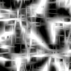 Black white lines, crosses, background, abstract background with glowing lines