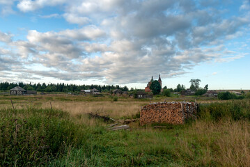 The rural hinterland. Kamgort village. Cherdynsky district