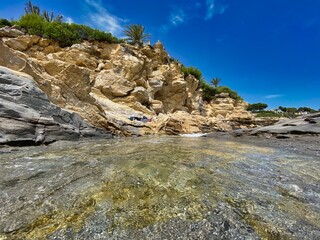 blue sky views at the beach