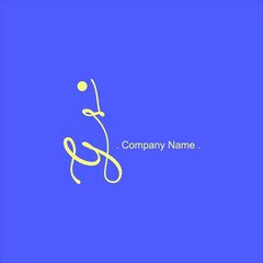 G S GS Initial handwriting or handwritten logo for identity