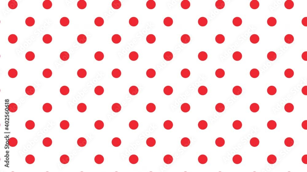 Poster abstract geometric pattern with red dots on a white background. simple motion graphics animation