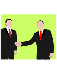 Fototapeta premium business cooperation with partners