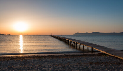 Obraz premium Sonnenaufgang am Strand