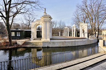 Amphitheatre In Lazienki Park (Royal Baths Park), Warsaw, Poland