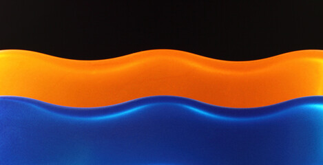 Fototapeta premium Gläserne Wellen