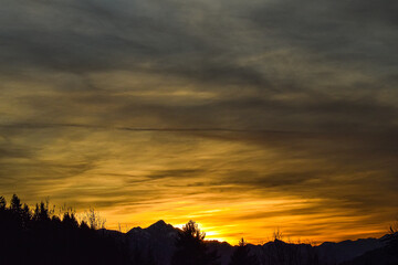 Stunning sunsets in Italy