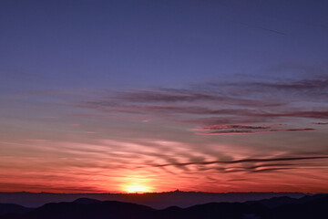Obraz premium Stunning sunsets in Italy