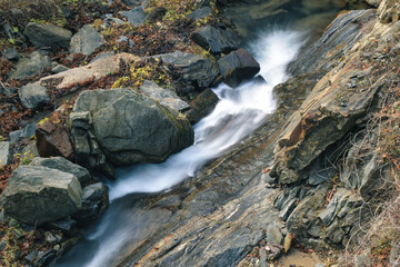 stream on the rocks