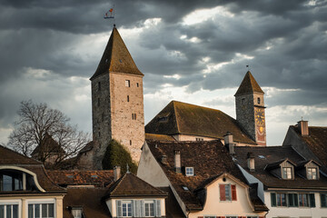 Obraz premium The charming old city of Rapperswil, Rapperswil-Jona, St. Gallen, Switzerland