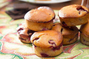 Homemade cakes.Handmade work. Homemade tea party.