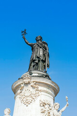 Fototapeta na wymiar Statue of the Republic in Paris