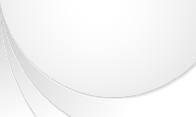 White and gray gradient curve background.